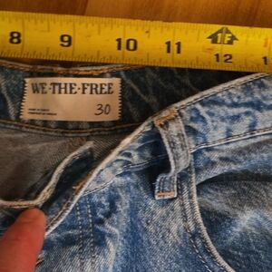 We The Free Blue Boyfriend Jeans